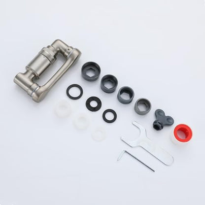 1080 Degree Rotating Faucet Extender Kitchen Sink Aerator Extension Brushed Nickel