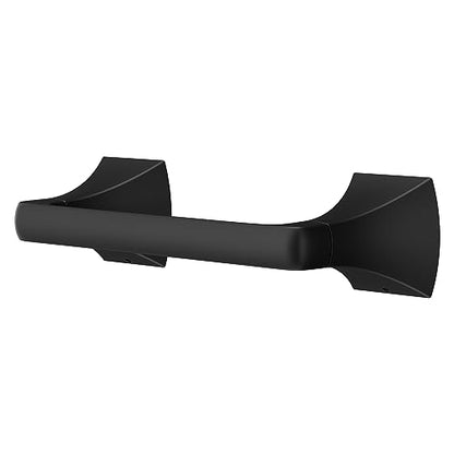 Pfister Bruxie Toilet Paper Holder, Bathroom Tissue Roll Holder, Wall-Mounted, Screw-In, Matte Black Finish, BPHBIE0B - color: Matte Black