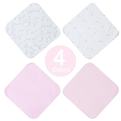 softan Baby Washcloths, 24Pack Baby Wash Cloths Extra Soft & Ultra Absorbent, Baby Towels and Washcloths Face Towel Unisex for Boys Girls Body, Washclothes Gentle on Sensitive Skin, 9x9 Flamingos - color: Flamingos