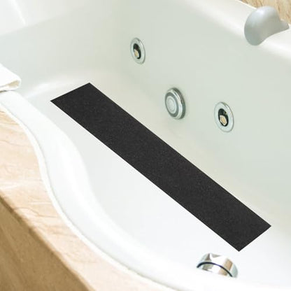 Anti-slip Stair Tread Tape Non-slip Adhesive Floor Protection Tape Waterproof Wear-resistant Black 10cm X 5m for Bathroom and Stair Safety