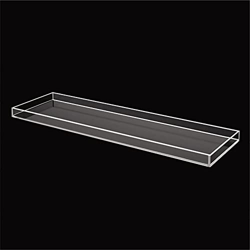 Wangunan 33 inch Luxury Bathtub Table - Shelf Organizer for Bathtub & Shower Storage (Clear) - color: Clear
