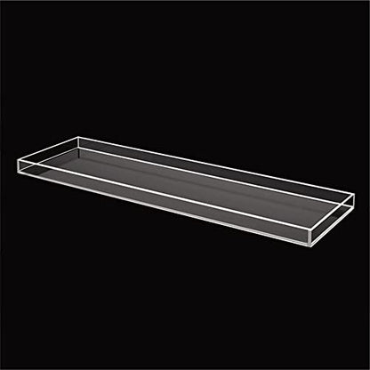 Wangunan 33 inch Luxury Bathtub Table - Shelf Organizer for Bathtub & Shower Storage (Clear) - color: Clear
