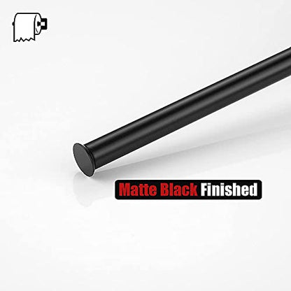 JQK Toilet Paper Storage Stand Matte Black, 304 Stainless Steel Thicken 0.8mm Tissue Reserve Holder 3 Rolls Dispenser for Bathroom, TPS180-PB - color: Black & Black Base