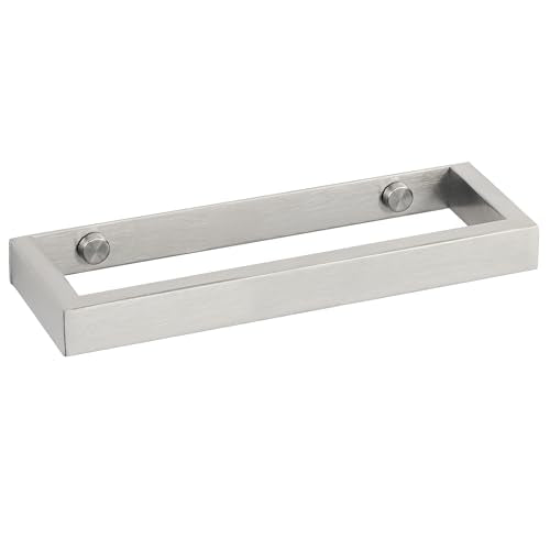 Alise 8 Inch Hand Towel Holder Towel Bar for Bathroom Wall Mount,Brushed Towel Hanger Towel Rack for Bathroom Lavatory,SUS304 Stainless Steel Towel Rail Towel Rod Self Adhesive or Drilling Mount - color: Brushed, size: 8-Inch