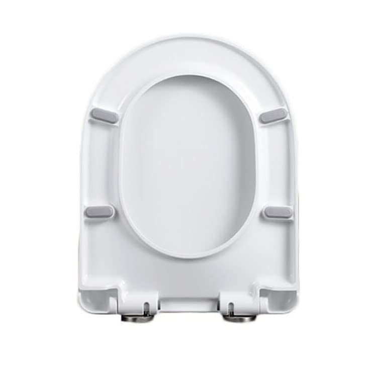 Toilet seat, With Quick Release for Easy Cleaning and Simple Top Fixing Slow Close Toilet Lid for D Shaped Loo Seat - size: 02R