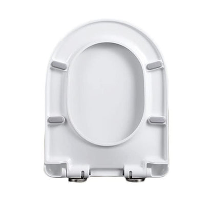 Toilet seat, With Quick Release for Easy Cleaning and Simple Top Fixing Slow Close Toilet Lid for D Shaped Loo Seat - size: 02R