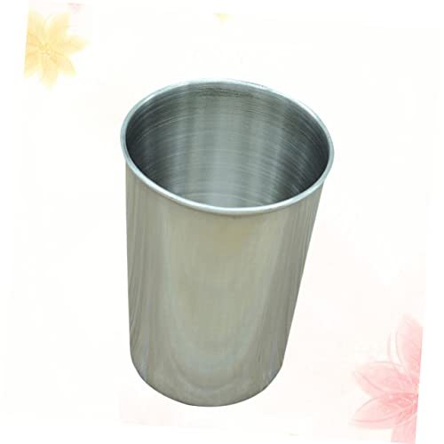 2Pcs Stainless Steel Tumbler Cups Silver Water Beverage Cups for Home Bathroom and Parties Easy to Clean Stainless Steel Design