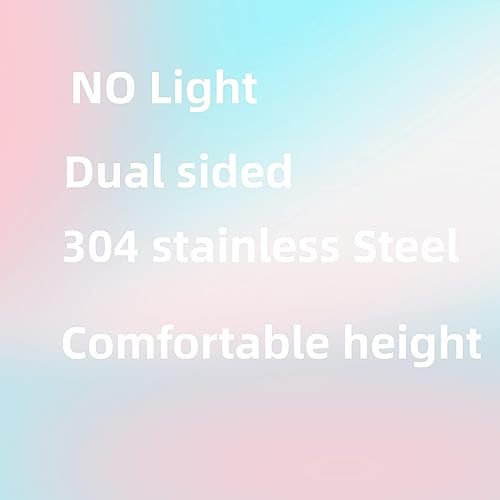 Silver Makeup Mirror 1X/10X Free Standing 8 Inches 360 Swivel Dual-Sided Tabletop Makeup Mirror, Metal - color: Chrome