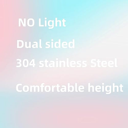 Silver Makeup Mirror 1X/10X Free Standing 8 Inches 360 Swivel Dual-Sided Tabletop Makeup Mirror, Metal - color: Chrome