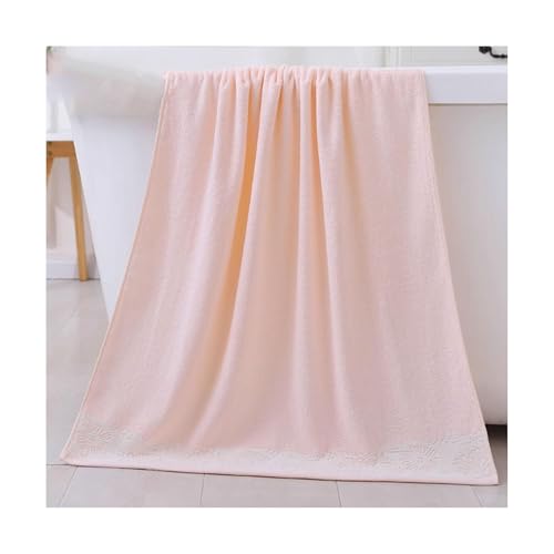 Quick Dry Bamboo Fiber Bath Sheets Household Thick Soft Absorbent Bath Sheets Washable Quick-Drying Bath Sheets 55.1x27.5in Lightweight - color: Pale Red