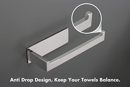 Hand Towel Holder, Strong Self Adhesive Hand Towel Ring, Thicken SUS304 Stainless Steel Hand Towel Bar/Rack, No Drilling Modern Hand Towel Hanger (Polish Chrome, 9 in) - color: Polish Chrome, size: 1 Pack 9 In