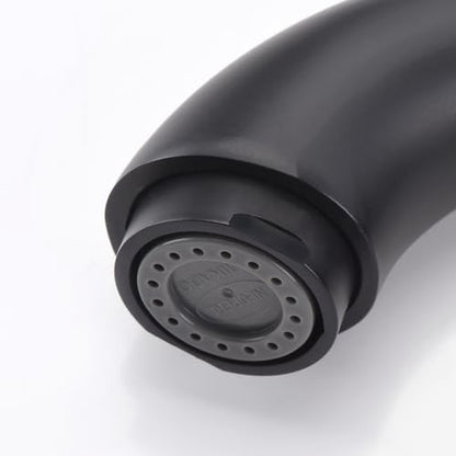 Sumerain Widespread 8 inch Bathroom Faucet - Black Basin Faucet with Two Handles - color: Matte Black