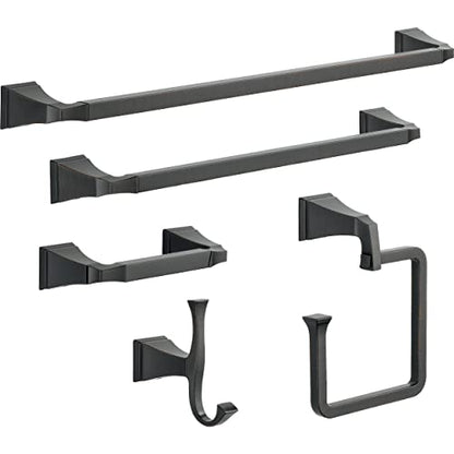DELTA FAUCET 75135-RB Dryden Wall Mounted Double Towel Hook in SpotShield Venetian Bronze - color: Venetian Bronze, size: (Pack of 1)