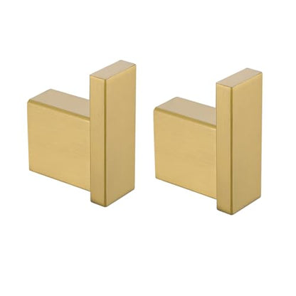 RANDOM Towel Hooks for Bathrooms SUS304 Stainless Steel Hand Towel Holder,Coat Rack Wall Mount Robe Hook,Champagne Bronze.96009-8CB - color: Single Hook-Champagne Bronze