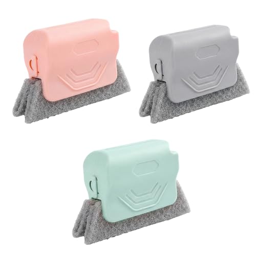 Runsgo Window Track Cleaner, Handheld Cleaning Brush Set, for Window Slides Grooves, Tile Grout Lines, Shutter Slats, Car Ac Vents & Narrow Gaps (Mixed, 3pcs) - color: Mixed, 3pcs