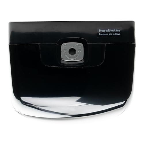 Winco 1000ml Black Pur-Clean Manual Liquid Soap Dispenser | Easy push, Refillable, Commercial-grade - color: Black, style: Manual Liquid