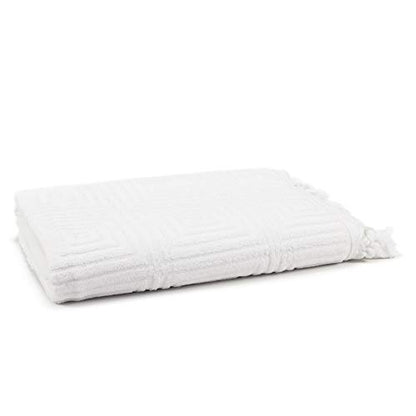 East'N Blue Troya Premium Rayon Derived from Bamboo Bath Towel (White) - color: White