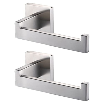 KOKOSIRI Toilet Paper Roll Holder Brushed Nickel Toilet Paper Holder Stainless Steel for Kitchen Bathroom Dispenser Wall Mounted, 2 Pack, B2003BR-P2 - color: Brushed Nickel, size: Without Shelf(2 Pack)
