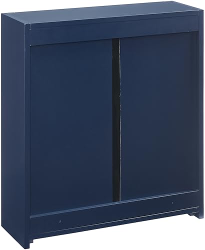 Crosley Furniture Savannah Wall Mounted Bathroom Storage Medicine Cabinet with Shelves, Navy - color: Navy, style: Wall Cabinet