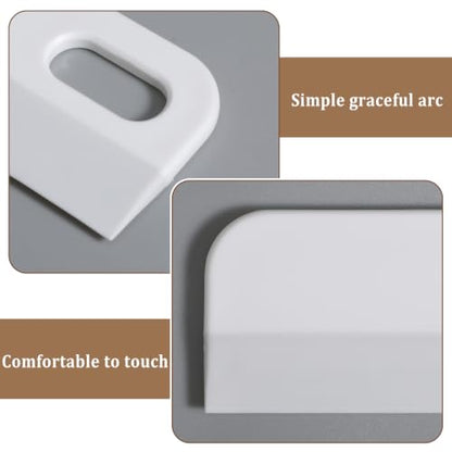 Kitchen Squeegee Mini Soft Rubber Window Scraper Small Glass Cleaning Tool for Countertop Sink Shower Door Bathroom Mirror Auto Windshield White Gray Mini Sink Squeegee