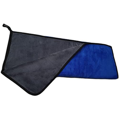 Large Microfiber Drying Towel for Car, Great Thick Soft Plush Towels, 36 x 24inches 800GSM Thickness, Quality, Washable, Absorbency No Scratch Lint Free Drying Towel (36 x 24inches,Grey-Blue,1pack) - color: 36 X 24inches,grey-blue,1pack
