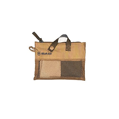 GEAR AID Micro-Terry Washcloth Kit for Travel, Two Cloths 10"x10", OD Green & Sand