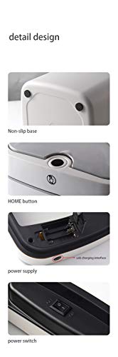 Sensor Trash Can Automatic Trash Can Garbage Can 4.7 Gallon Metal Touchless Automatic Pearl White Waste Bin for Office Bathroom