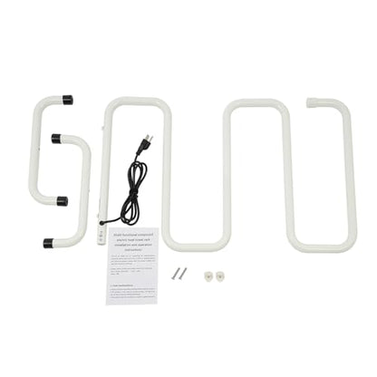 Electric Towel Warmer S-Shaped Drying Rack, Fast Heating Constant Temperature Freestanding Heated Towel Rack for Bathroom Kitchens Laundry Rooms Spas, 17.7" W x 28.4" H
