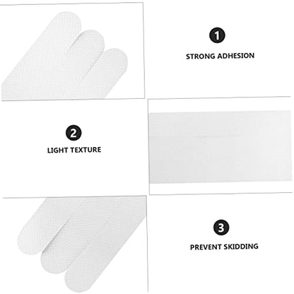 Alipis 12pcs Self Adhesive Caulk Strip Non Slip Shower Stickers for Shower Tub Bathroom Safety Strips Adhesive Bath Treads Bathtub Stickers