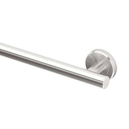 Gatco 887 Latitude II 18-Inch Bathroom & Shower Safety Grab Bar, Wall Mounted Stainless Steel, Satin Nickel - color: Satin Nickel, size: 18 Inch