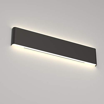 Ralbay 24W Vanity Lights Fixtures 27.9IN Natural White 4000K LED Bathroom Vanity Lights - Simple Make-Up Wall Light Wall Sconce Mirror Light Picture Front Lamp - color: Black-Natural White, size: 28 inch