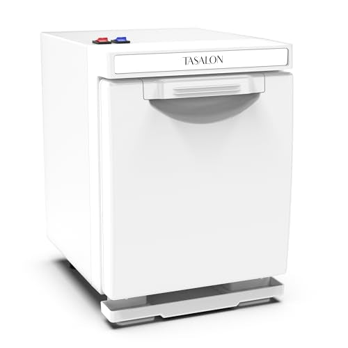 TASALON 5L Hot Towel Warmer Cabinet, Aluminum Inner Chamber - White | Removable tray, fast heating, compact 5L size, ideal for spa, salon, esthetician & massage use, white finish - color: White