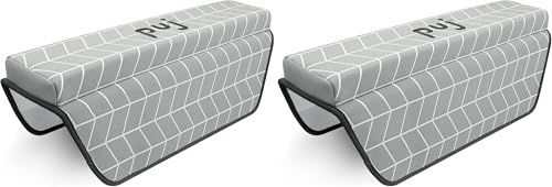 Puj Pad - Bathtub Arm Rest Grey (Pack of 2) - size: 1 Count (Pack of 2)
