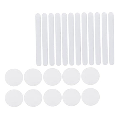 22Pcs Transparent Non Slip Bathtub Stickers Removable Skid Decals for Bathroom Safety Peva Strips for Slippery Surfaces Easy Application for Elderly