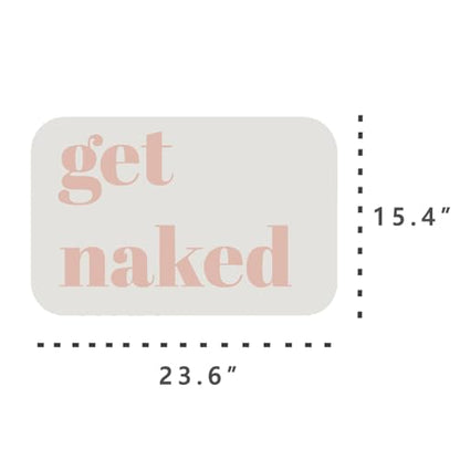 Get Naked Patterns Diatomite Stone Bath Mat Shower Mat Quick-Dry, Non-Slip, Easy to Clean for Bathroom Floor - color: Pink