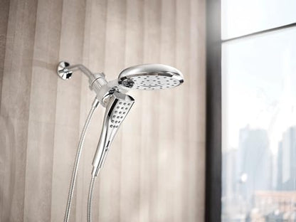 Moen Verso Magnetix Handheld & Rain Shower Head Combo, Chrome | 8-Function Handheld, 7-Inch Rain Shower Head, Detachable with 72-Inch Metal Hose, Model 220C3 - color: Chrome
