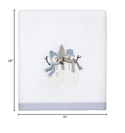 Avanti Linens - Hand Towel, 100% Cotton, Holiday Decor, Set of Two (Frosty Friends Collection) - size: Bath Towel