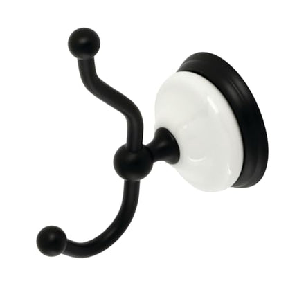 Kingston BA1117MB Victorian Robe Hook, Matte Black - color: Matte Black