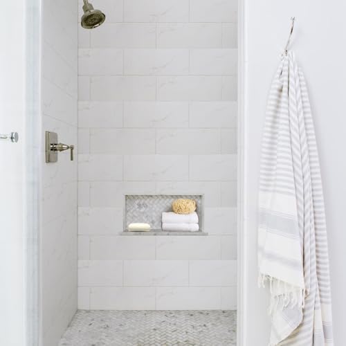 Shower Niche Insert Tile Ready 12"x6",Embedded Size 13"x7",Depth 4" | Niche for Shower Wall,Waterproof Ready-to-Tile Niches Recessed Box Shelf for Showers Wall Bathroom Renovation/Soap Storage - size: Inner 12"x6"/Outer 16"x10"