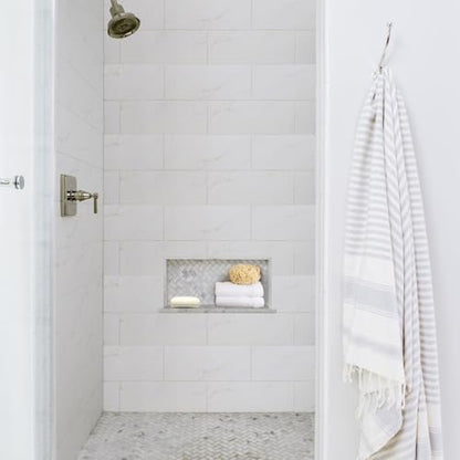 Shower Niche Insert Tile Ready 12"x6",Embedded Size 13"x7",Depth 4" | Niche for Shower Wall,Waterproof Ready-to-Tile Niches Recessed Box Shelf for Showers Wall Bathroom Renovation/Soap Storage - size: Inner 12"x6"/Outer 16"x10"