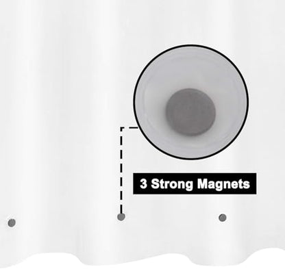 Barossa Design 54" x 78" Frosted Stall Shower Curtain Liner with 3 Magnets | Waterproof PEVA, PVC Free, Metal Grommets, Lightweight Plastic Shower Liner 54x78 Inches for Stall - color: 2a. Frost, size: 54"W x 78"L (Pack of 1)