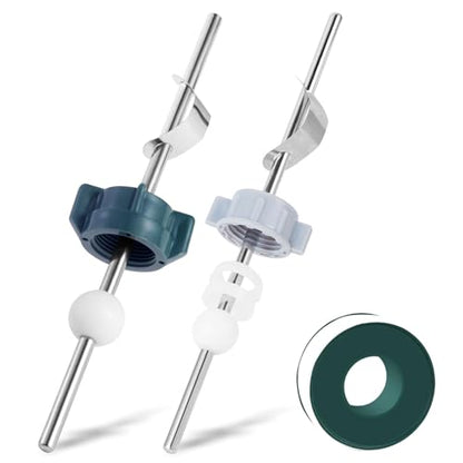 2 Pack Lavatory Pop Up Center Piece Assembly,Pop Up Drain Repair Kit,Fits Most Popular Brands,Replacement for PS2673,PS469 and PSB327,Replacement Bathroom Sink Pivot Rod,18MM&15MM Ball, Chrome - size: 18MM Ball + 15MM Ball Kit 2 Set