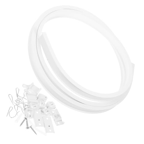 Flexible Bendable Ceiling Curtain Track for Curved Shower Rv Wall Mount Easy Installation Versatile Use Smooth Sliding Mechanism Accessories