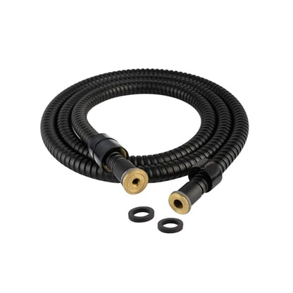 Hibbent All Metal Shower Hose, 59 Inch Stainless Steel Extra Long Shower Hose Replacement, Anti-Twist Flexible Bathroom Handheld Shower Head Hose Extension with Brass Insert & Nut, Oil Rubbed Bronze - color: Oil Rubbed Bronze, size: 59 Inch