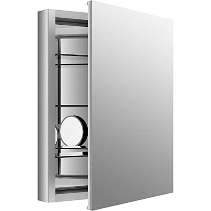Kohler Verdera 24 in. W x 30 in. H Recessed or Surface Mount Medicine Cabinet with Flat Mirror - size: 24" W x 30"H, style: Flip Out Mirror