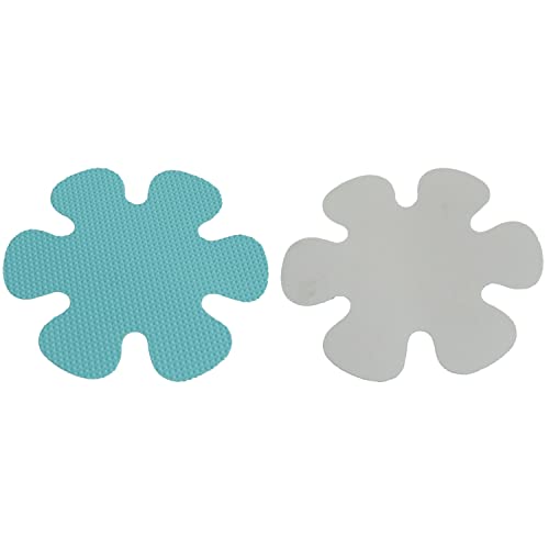 20PCS Safety Shower Treads Adhesive Appliques Non-Slip Bathtub Stickers with Premium Scraper