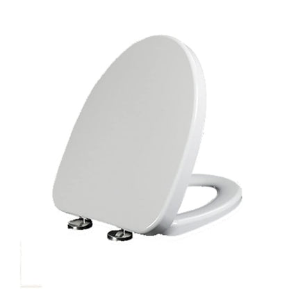 "V-Shaped Toilet Seat with Cover - Quick Release, Easy Clean with Adjustable Hinges, Oval Soft Close Design" - size: 01c