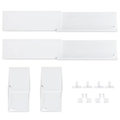 Adjustable Drawer Dividers for Small & Junk Drawers - Starter Kit | Slim interlocking grid for vanity, makeup, desk & bathroom; 3D guide shows where each piece goes; expandable, tool-free