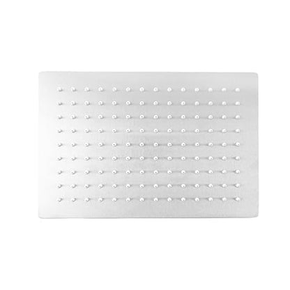 12 x 10 Inch Rain Shower Head Full Body Coverage, Brushed Nickel | Rainfall, Ceiling or Wall Mount, Waterfall, High Pressure, Square ALL Metal