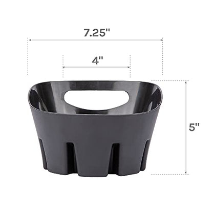 JS Jackson Supplies Universal Black Plastic Drip Tray for Toilet Plunger - color: Black